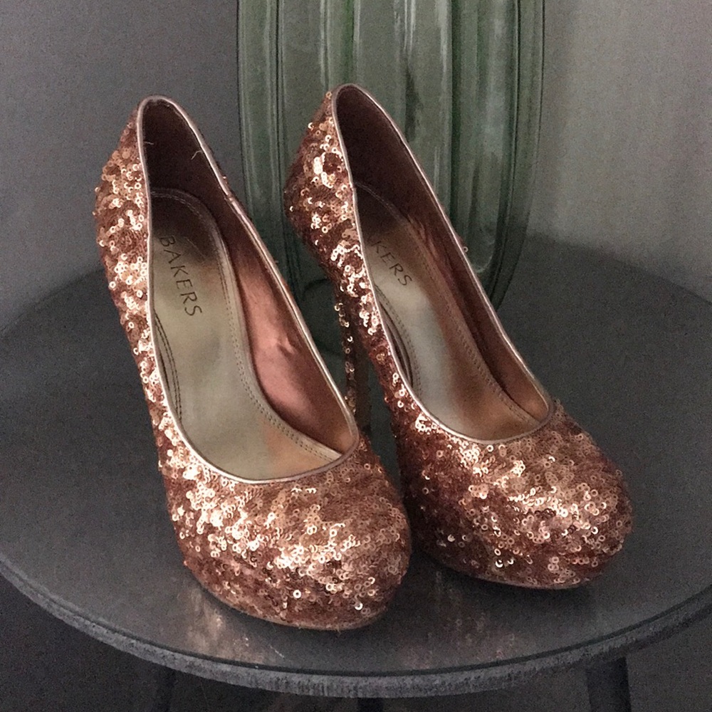 Sequin Gold Stilettos